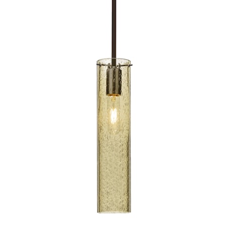 Besa Lighting Juni 16 Stem Pendant, Gold Bubble, Bronze, 1x60W Incandescent 1TT-JUNI16GD-BR